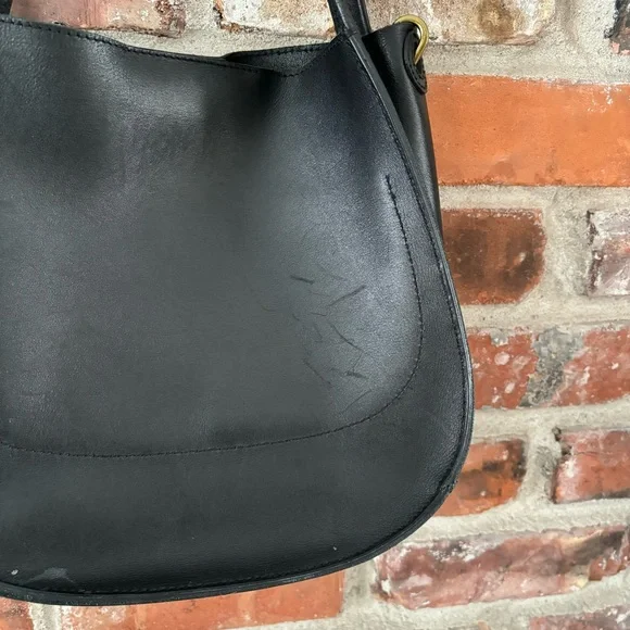 Madewell Sydney Black Leather Convertible Crossbody Purse Bag - Picture 6 of 10